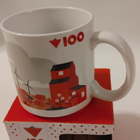 Canadian Tire 100th Anniversary Mug PRARIES Canada 14oz 🍁 - Picture 2 of 9